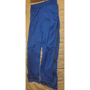 Vintage Nike Sweatpants Mens Large Blue Drawstring Striped zipper 05553 L Large